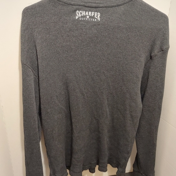 Schaefer Outfitters Mens Long Sleeve Button Up Henley Shirt Joe Rogan Fort Worth - Picture 5 of 6